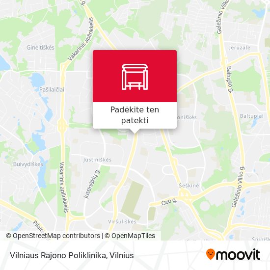 Vilniaus Rajono Poliklinika žemėlapis