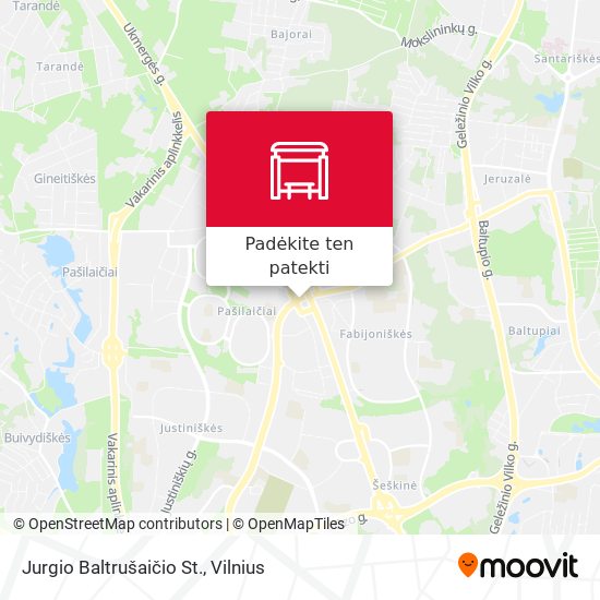 Jurgio Baltrušaičio St. žemėlapis