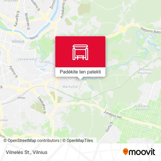 Vilnelės St. žemėlapis