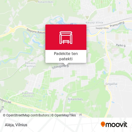 Alėja žemėlapis