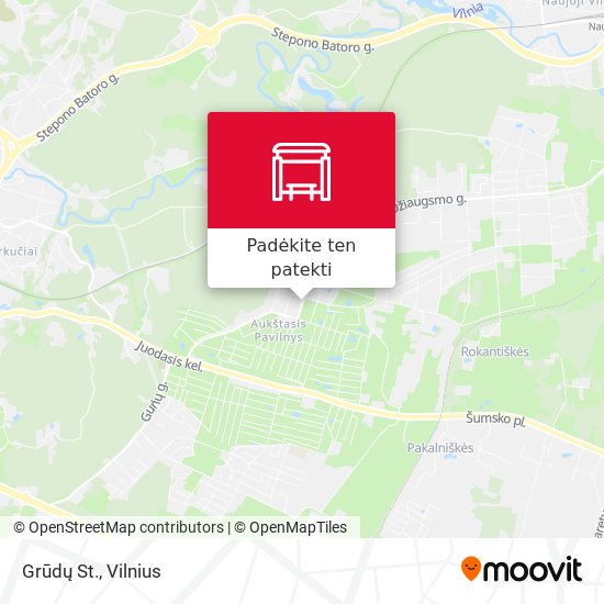 Grūdų St. žemėlapis