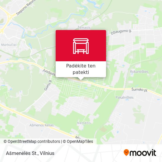 Ašmenėlės St. žemėlapis