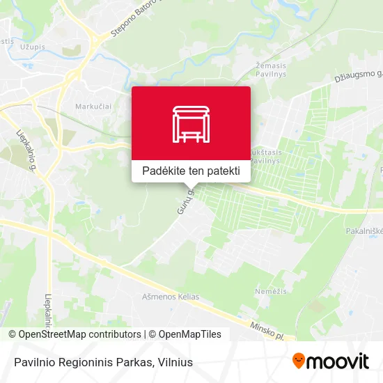 Pavilnio Regioninis Parkas žemėlapis