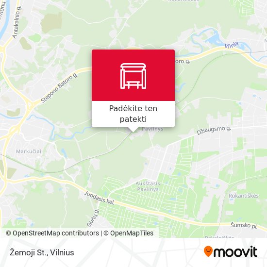 Žemoji St. žemėlapis