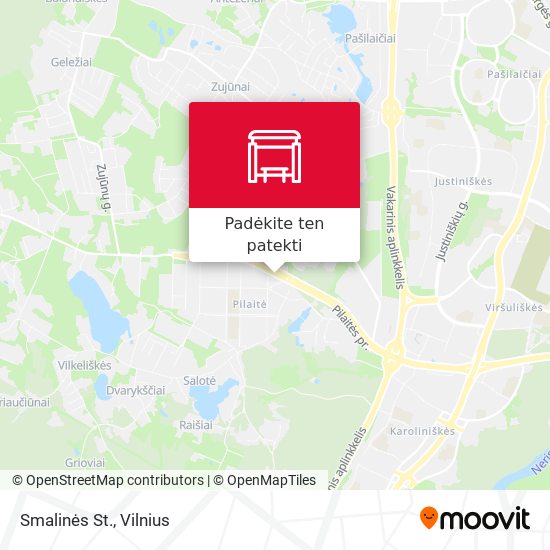 Smalinės St. žemėlapis