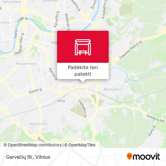 Gervėčių St. žemėlapis