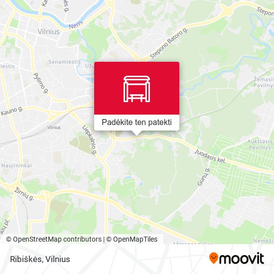 Ribiškės žemėlapis