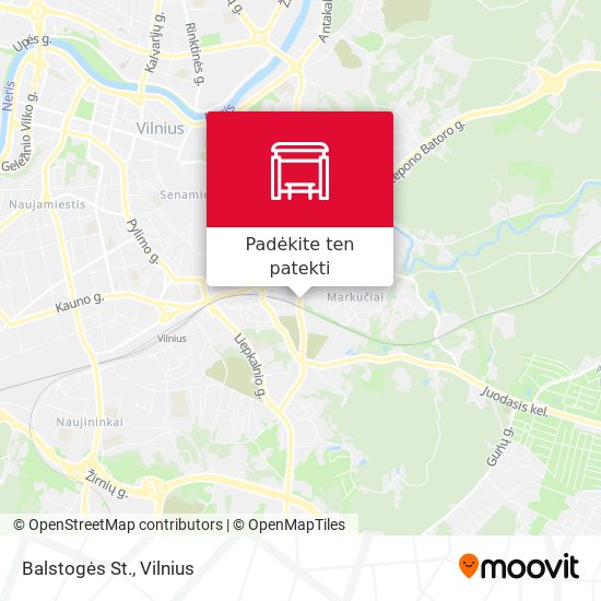 Balstogės St. žemėlapis