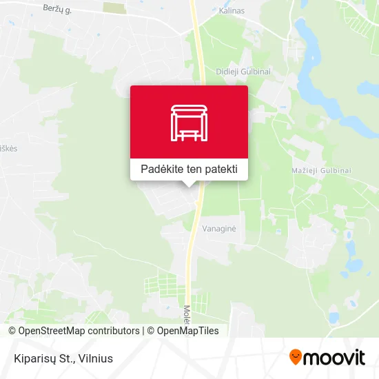 Kiparisų St. žemėlapis