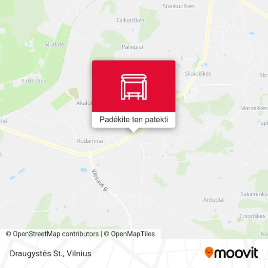 Draugystės St. žemėlapis