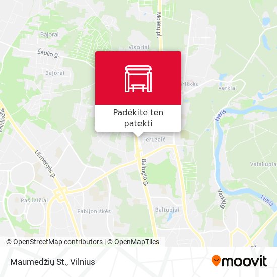 Maumedžių St. žemėlapis