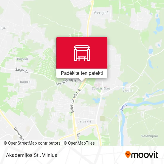 Akademijos St. žemėlapis