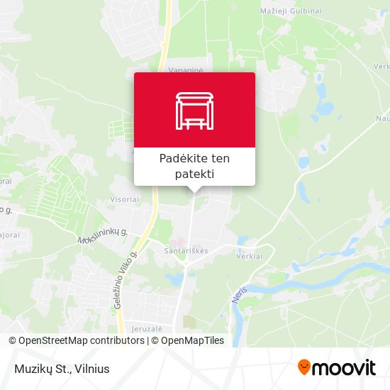 Muzikų St. žemėlapis