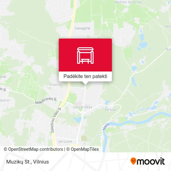 Muzikų St. žemėlapis