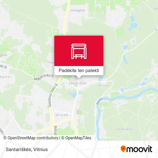 Santariškės žemėlapis