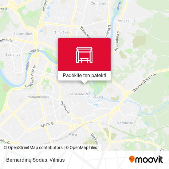 Bernardinų Sodas žemėlapis