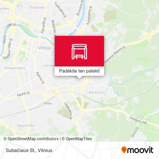 Subačiaus St. žemėlapis