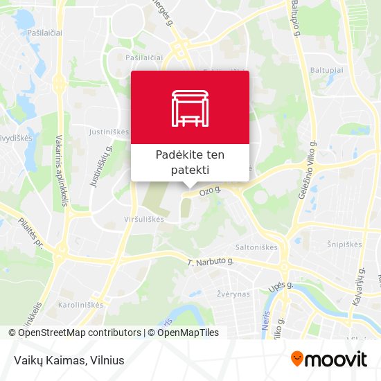 Vaikų Kaimas žemėlapis