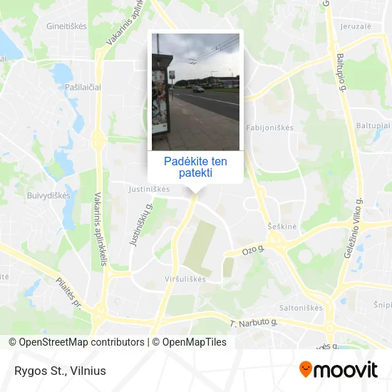 Rygos St. žemėlapis