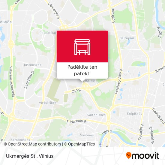 Ukmergės St. žemėlapis