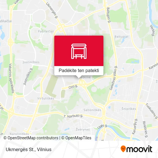 Ukmergės St. žemėlapis