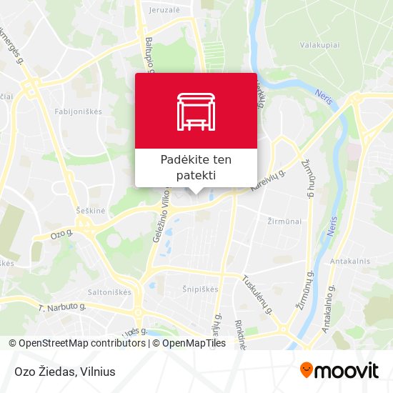 Ozo Žiedas žemėlapis