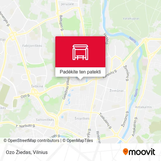 Ozo Žiedas žemėlapis