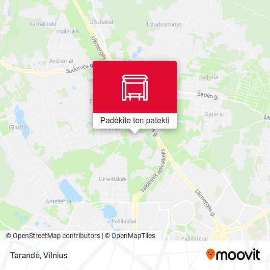 Tarandė žemėlapis