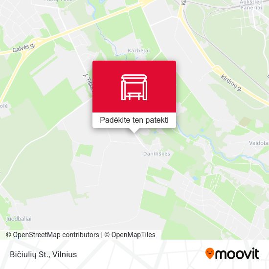 Bičiulių St. žemėlapis