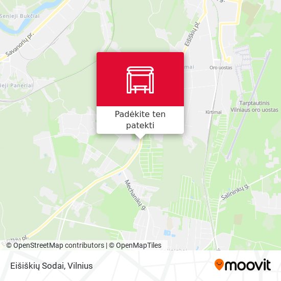 Eišiškių Sodai žemėlapis