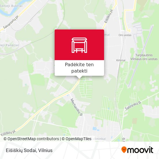 Eišiškių Sodai žemėlapis