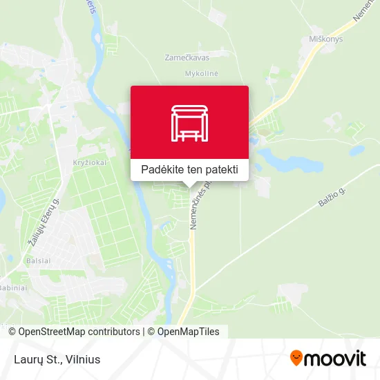 Laurų St. žemėlapis