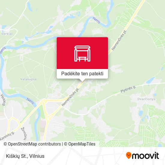 Kiškių St. žemėlapis