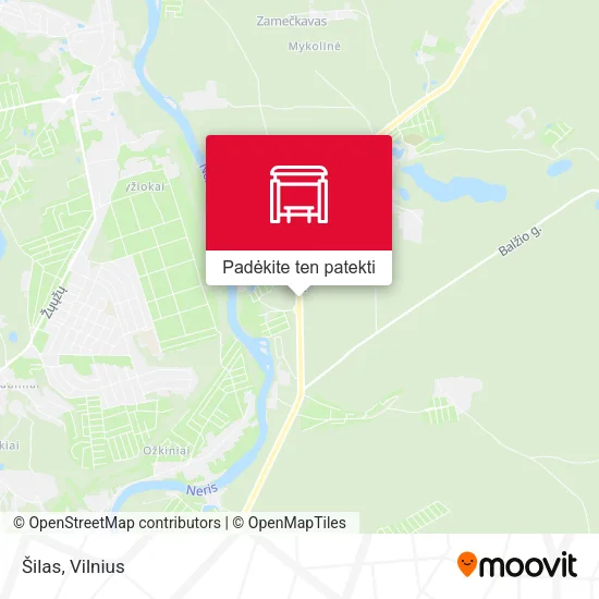 Šilas žemėlapis