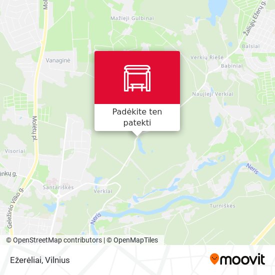 Ežerėliai žemėlapis