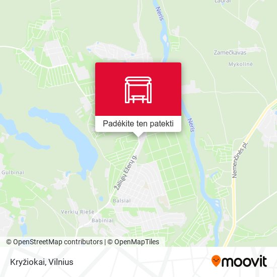 Kryžiokai žemėlapis