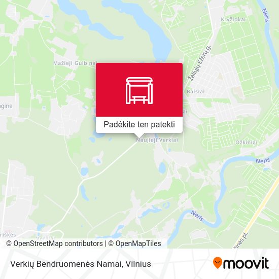 Verkių Bendruomenės Namai žemėlapis