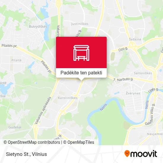 Sietyno St. žemėlapis