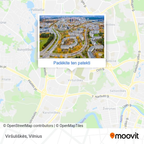 Viršuliškės žemėlapis