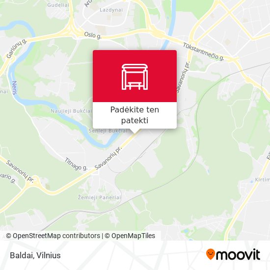 Baldai žemėlapis