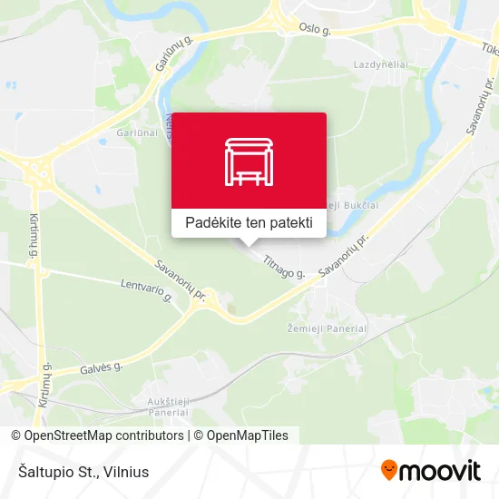 Šaltupio St. žemėlapis