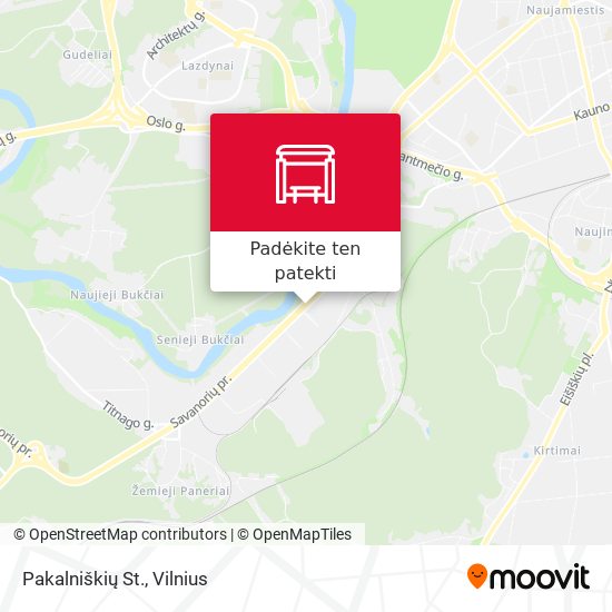 Pakalniškių St. žemėlapis