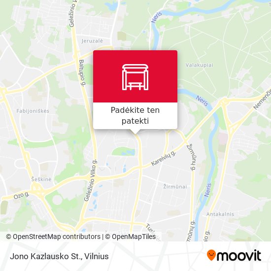 Jono Kazlausko St. žemėlapis