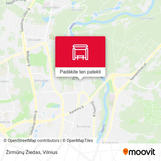 Žirmūnų Žiedas žemėlapis