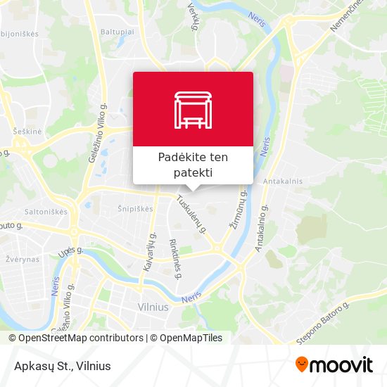 Apkasų St. žemėlapis