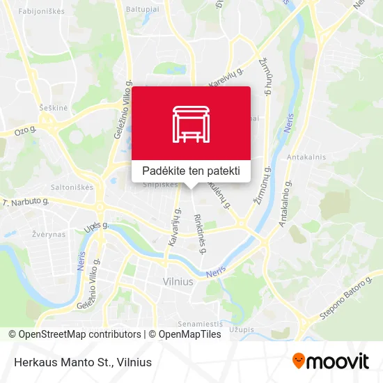 Herkaus Manto St. žemėlapis