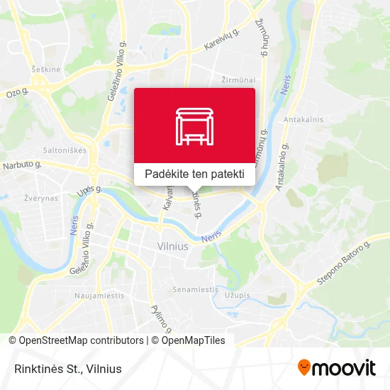 Rinktinės St. žemėlapis