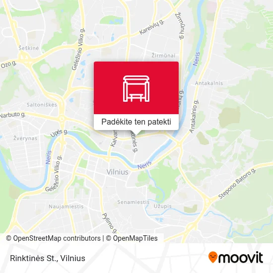 Rinktinės St. žemėlapis