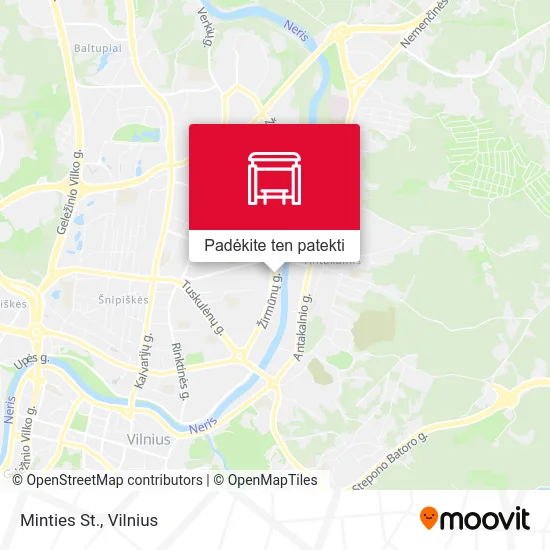 Minties St. žemėlapis