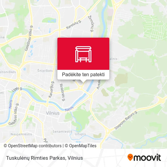 Tuskulėnų Rimties Parkas žemėlapis